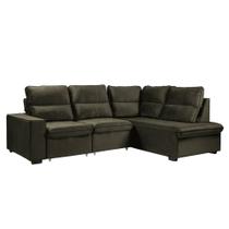 Sofá de Canto 3 Lugares com Chaise Molas Bonnel Denver 255cm