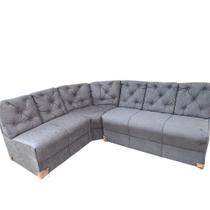 Sofá de Canto - 3 Módulos em tecido suede Sofá de Canto - 3 Módulos em tecido suede