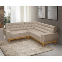 Sofá de Canto 5 Lugares Ágata Linha Bege Sofá de Canto 5 Lugares Ágata Linha Bege