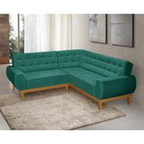Sofá de Canto 5 Lugares Ágata Linha Verde Sofá de Canto 5 Lugares Ágata Linha Verde