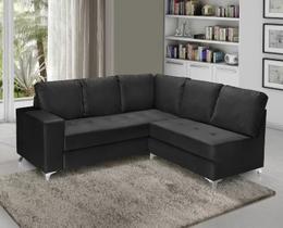 Sofá de Canto 5 Lugares Prata Nabas