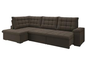 Sofá de Canto 6 Lugares Retrátil Reclinável Suede Veludo Dallas Flexforma Estofados