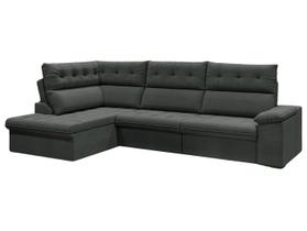 Sofá de Canto 6 Lugares Retrátil Reclinável Suede Veludo Madrid Flexforma Estofados Sofá de Canto 6 Lugares Retrátil Reclinável Suede Veludo Madrid Flexforma Estofados