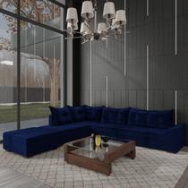 Sofá de Canto 9 Lugares com Puff Itapema Sofá de Canto 9 Lugares com Puff Itapema