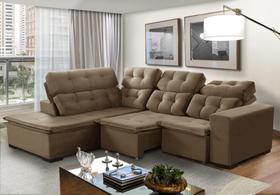 Sofá de Canto Berlim Retrátil/Reclinável 6 Lug castor Pillow c/molas bonnel 2,20x2,80 - Sofá Casa Sofá de Canto Berlim Retrátil/Reclinável 6 Lug castor Pillow c/molas bonnel 2,20x2,80 - Sofá Casa