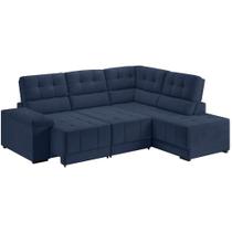 Sofá de Canto Best House Firenze Slim 4 Lugares Retrátil e Reclinável