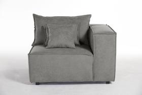 Sofá de Canto Dominó 1,20 Braço 0,30 Espuma D28 Mola Bonel Percinta Italiana Best Mobília