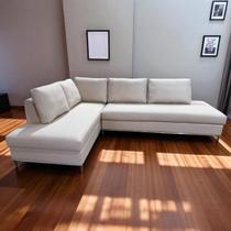 Sofá de Canto em L Revestimento em Veludo com Chaise Lado Esquerdo 293x84cm Sofá de Canto em L Revestimento em Veludo com Chaise Lado Esquerdo 293x84cm