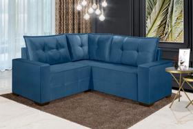 Sofá de Canto ESTILO ESTOFADOS - Milão 2,00x2,00m "Azul"