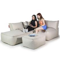 Sofá de canto linha sofá de chão cor bege Sofá de canto linha sofá de chão cor bege