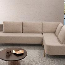 Sofá de Canto Londres Chaise Linha Orgânico Bege Sofá de Canto Londres Chaise Linha Orgânico Bege