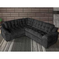 Sofá de canto Madrid Premium 2 metros por 2,45 Suede Velut Sofa na Web - Sofá na Web