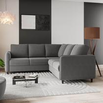 Sofá de Canto Orquídea 5 Lugares em Veludo CabeCasa MadeiraOriginals Sofá de Canto Orquídea 5 Lugares em Veludo CabeCasa MadeiraOriginals