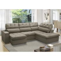 Sofá de Canto Ret c/Chaise Ferguile Bahamas - Castor Sofá de Canto Ret c/Chaise Ferguile Bahamas - Castor