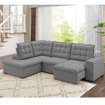 Sofá de Canto Retrátil e Reclinável 5 Lugares 310cm Belluno Sofá de Canto Retrátil e Reclinável 5 Lugares 310cm Belluno