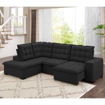 Sofá de Canto Retrátil e Reclinável 5 Lugares 310cm Belluno Sofá de Canto Retrátil e Reclinável 5 Lugares 310cm Belluno