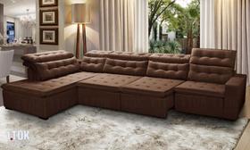 Sofá De Canto Retrátil Reclinável 3.70 x 2.20- 1 Tok Estofados