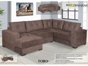 Sofa De Canto Toro e Puff Bom Descanso Sofa De Canto Toro e Puff Bom Descanso