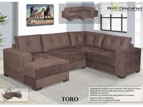 Sofa De Canto Toro e Puff - Bom Descanso