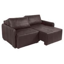 Sofá de Couro 2 Lugares Sala de Estar 180cm Reclinável e Retrátil Athenas Marrom- Touro e Cia Sofá de Couro 2 Lugares Sala de Estar 180cm Reclinável e Retrátil Athenas Marrom- Touro e Cia