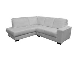 Sofá de Couro Canto Marrocos 2 lugares com Chaise Esquerda Branco Pigmentado - Mempra Design Sofá de Couro Canto Marrocos 2 lugares com Chaise Esquerda Branco Pigmentado - Mempra Design