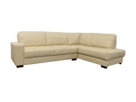 Sofá de Couro Canto Marrocos 3 lugares com Chaise Direita Manteiga Pigmentado - Mempra Design Sofá de Couro Canto Marrocos 3 lugares com Chaise Direita Manteiga Pigmentado - Mempra Design