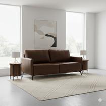 Sofá de Couro Legítimo Porto Rico 200 Cm Sofá de Couro Legítimo Porto Rico 200 Cm