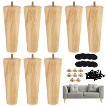 Sofá de madeira maciça Furniture Legs Ruisita de 15 cm 8 peças Sofá de madeira maciça Furniture Legs Ruisita de 15 cm 8 peças