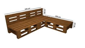 Sofá De Pallet Com Chaise - Design Moderno e Confortável