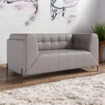 Sofá Decorativo 2 Lugares 200cm Couro Astom