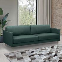 Sofá Decorativo Anthony 3 Lugares Sala de estar 210cm Pés em Aço material sintético Musgo G88 - Gran Belo Sofá Decorativo Anthony 3 Lugares Sala de estar 210cm Pés em Aço material sintético Musgo G88 - Gran Belo