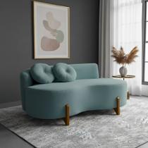 Sofá Decorativo Curvo Orgânico Living Boucle - Montanaris Decor
