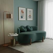 Sofá Decorativo Curvo Orgânico Living Boucle - Montanaris Decor