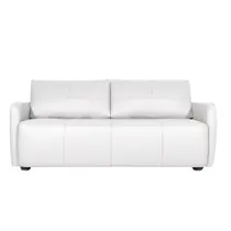 Sofá Decorativo Sala de Estar Lily 3 Lugares 200cm Couro Branco G34 - Gran Belo Sofá Decorativo Sala de Estar Lily 3 Lugares 200cm Couro Branco G34 - Gran Belo