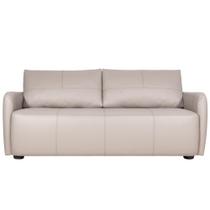 Sofá Decorativo Sala de Estar Lily 3 Lugares 200cm Couro Off White G34 - Gran Belo Sofá Decorativo Sala de Estar Lily 3 Lugares 200cm Couro Off White G34 - Gran Belo