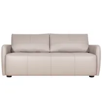 Sofá Decorativo Sala de Estar Lily 3 Lugares 220cm Couro Off White G34 - Gran Belo Sofá Decorativo Sala de Estar Lily 3 Lugares 220cm Couro Off White G34 - Gran Belo