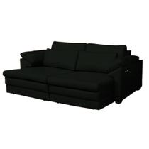 Sofá Decorativo Sala de Estar Marselha Retrátil Elétrico 4 Lugares 250cm material sintético - Mozzelar Sofá Decorativo Sala de Estar Marselha Retrátil Elétrico 4 Lugares 250cm material sintético - Mozzelar