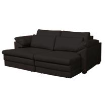 Sofá Decorativo Sala de Estar Marselha Retratil Manual 2 Lugares 175cm Couro Capuccino - Mozzelar