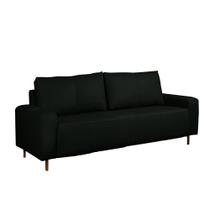 Sofá Decorativo Sala de Estar Metropole 3 Lugares 200cm material sintético - Mozzelar Sofá Decorativo Sala de Estar Metropole 3 Lugares 200cm material sintético - Mozzelar