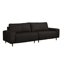 Sofá Decorativo Sala de Estar Metropole 4 Lugares 240cm Bipartido Couro Capuccino - Mozzelar Sofá Decorativo Sala de Estar Metropole 4 Lugares 240cm Bipartido Couro Capuccino - Mozzelar