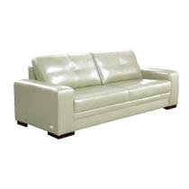 Sofá Decorativo Sala de Estar Punto Bipartido 3 lugares 240cm Couro Tiza - Mozzelar