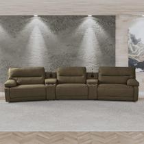 Sofá Decorativo Swift c/Porta Copos Baú Cooler Reclinável Retrátil Linho Castor G81 - Gran Belo Sofá Decorativo Swift c/Porta Copos Baú Cooler Reclinável Retrátil Linho Castor G81 - Gran Belo