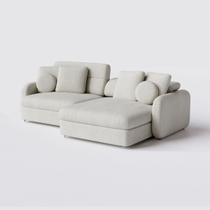 Sofá Denver 2,54m em Bouclé Alaska Natural - Home Mobily