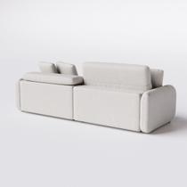 Sofá Denver Retrátil e Reclinável 2,54m em Veludo Atenas Off White - Home Mobily Sofá Denver Retrátil e Reclinável 2,54m em Veludo Atenas Off White - Home Mobily