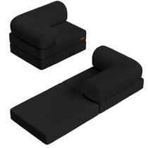 Sofá dobrável 4 em 1 conversível COMAX Sleeper preto