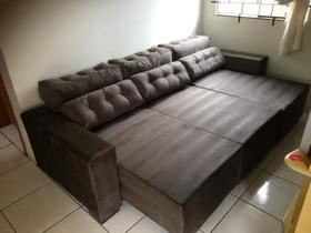 Sofa Dois Lugares 2,50 Metros Retratil e Reclinavel Rick Marrom