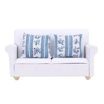 Sofá Dollhouse Keenso Conjunto de móveis em miniatura em escala 1/12