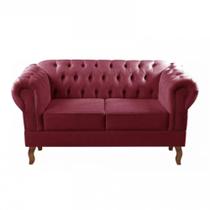 Sofá Dom Pedro 2 Lugares Chesterfield Namoradeira Captonê Bella Decor