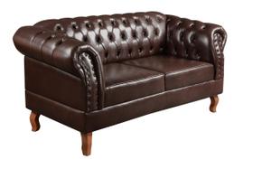 Sofá Dom Pedro 2 Lugares Namoradeira Chesterfield Clássico Vintage