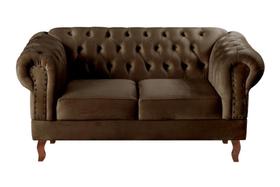 Sofá Dom Pedro 2 Lugares Namoradeira Chesterfield Clássico Vintage